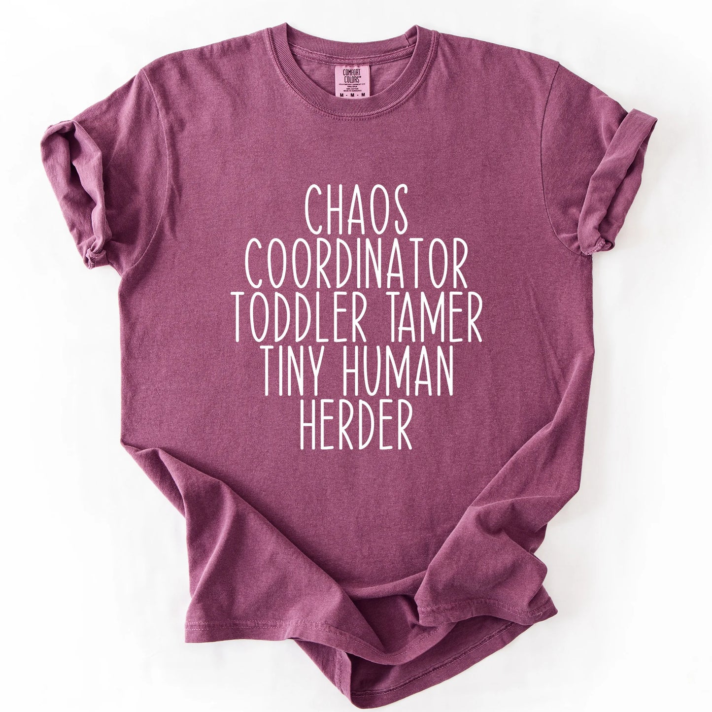 Chaos Coordinator Toddler Tamer Tiny Human Herder T-Shirt