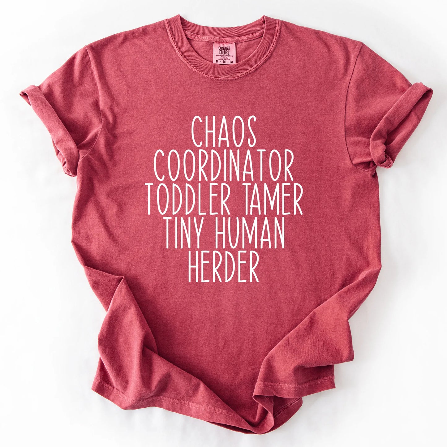 Chaos Coordinator Toddler Tamer Tiny Human Herder T-Shirt