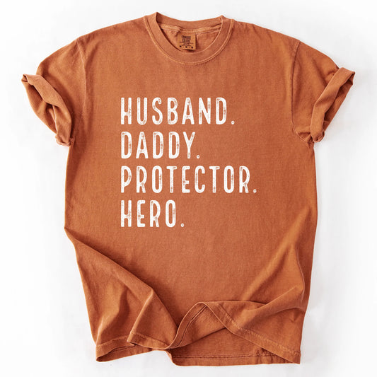Husband Daddy Protector Hero T-Shirt