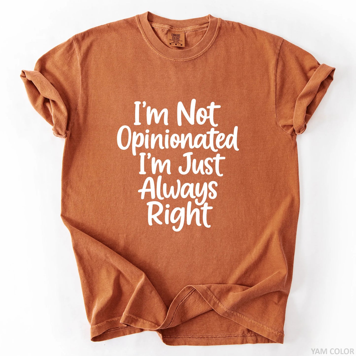 I'm Not Opinionated I'm Just Always Right T-Shirt