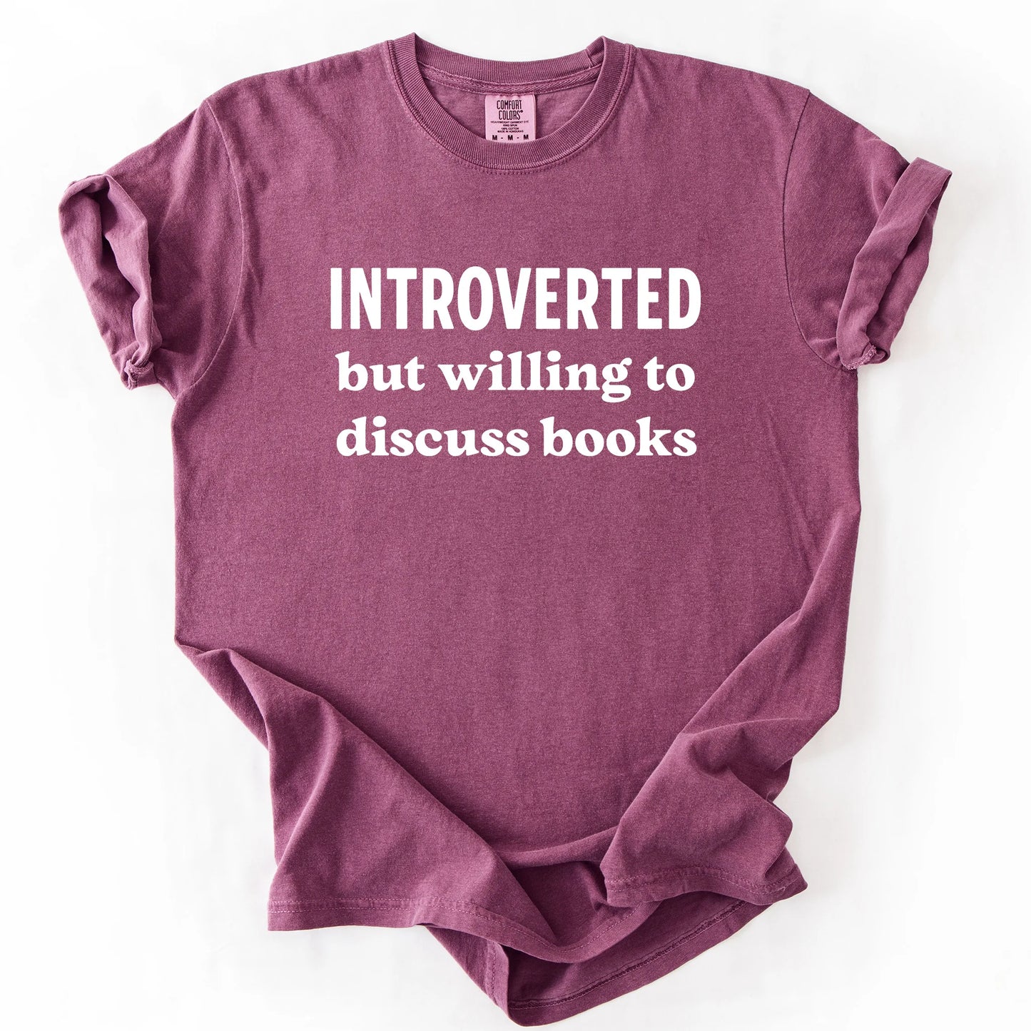 Introverted But Willing To Discuss Books T-Shirt