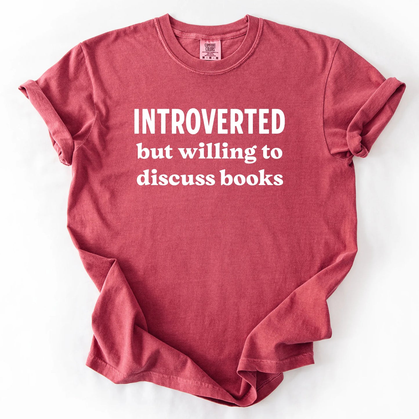 Introverted But Willing To Discuss Books T-Shirt
