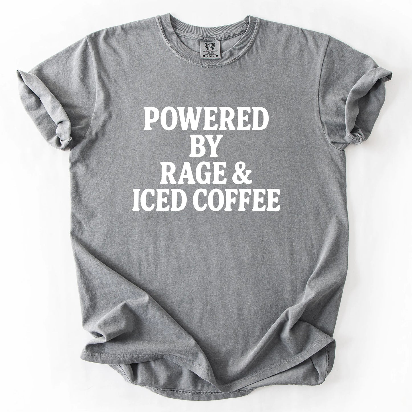 Powered By Rage & Iced Coffee T-Shirt