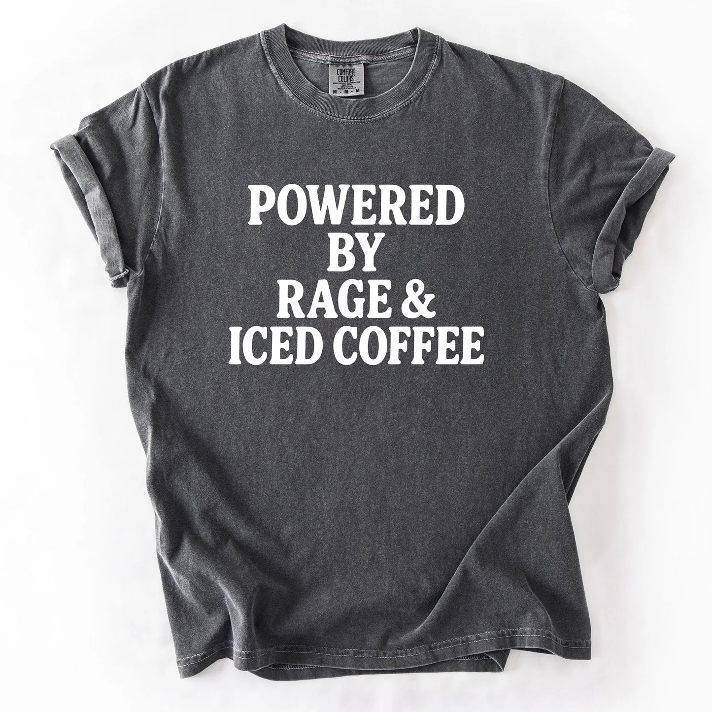 Powered By Rage & Iced Coffee T-Shirt