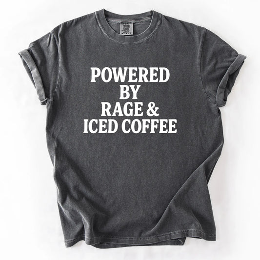 Powered By Rage & Iced Coffee T-Shirt