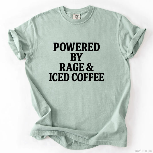 Powered By Rage & Iced Coffee T-Shirt