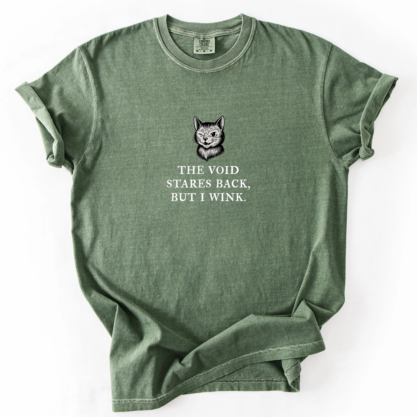 The Void Stares Back But I Wink T-Shirt