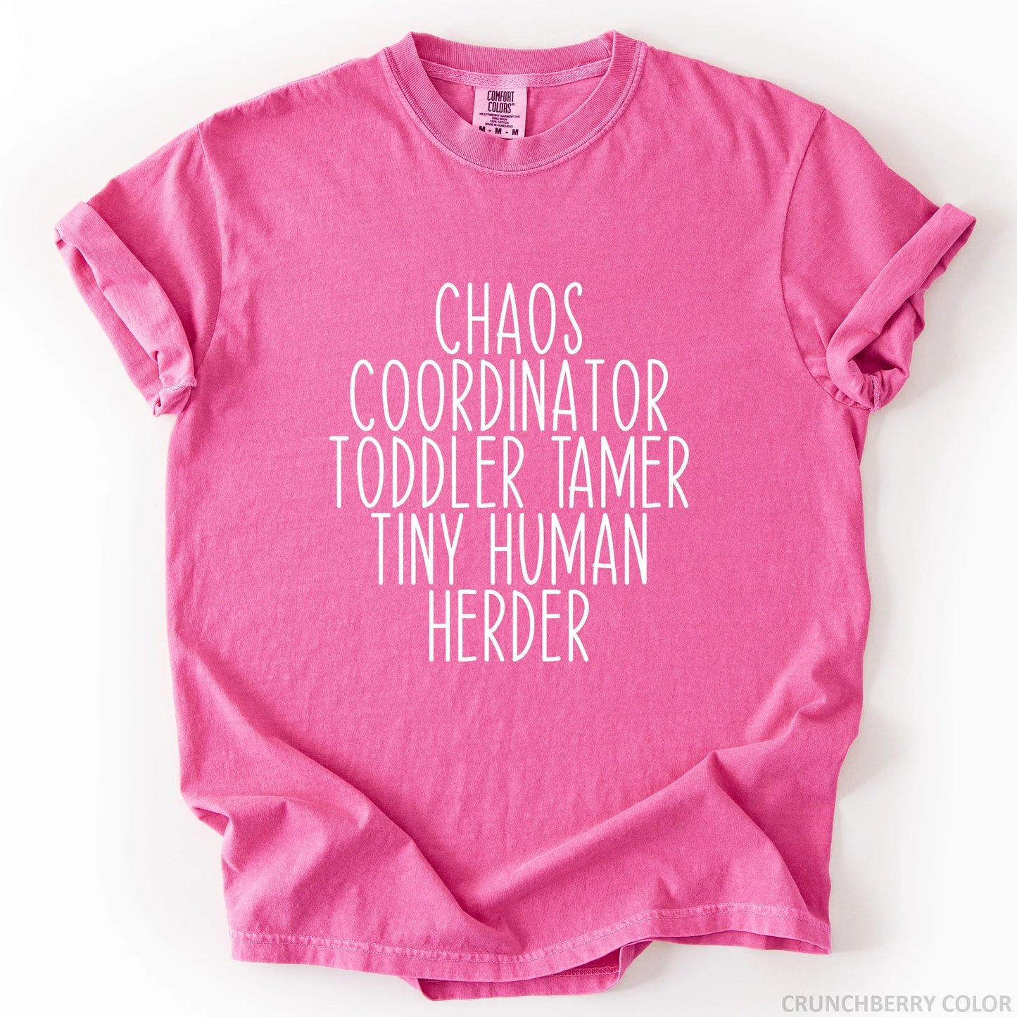 Chaos Coordinator Toddler Tamer Tiny Human Herder T-Shirt