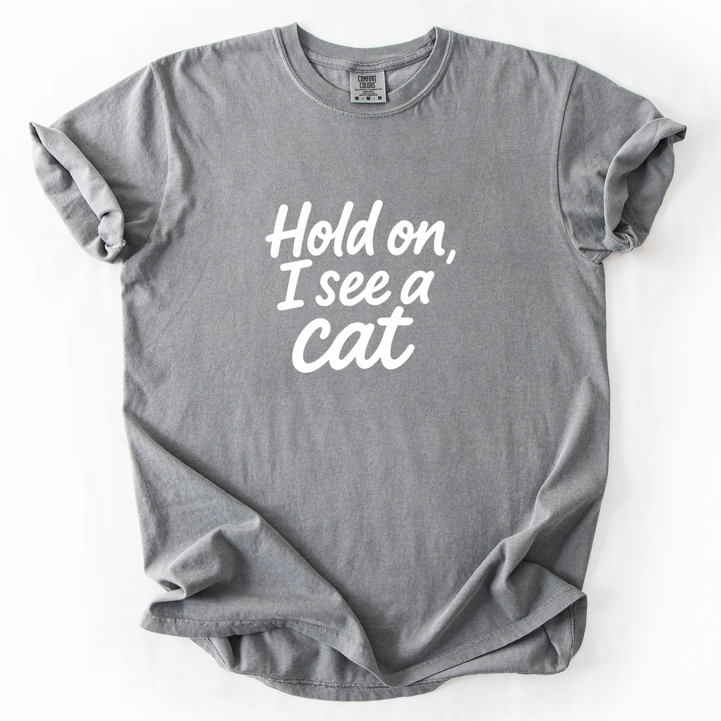 Hold On I See A Cat T-Shirt