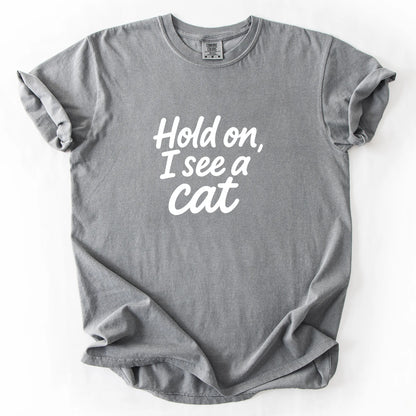 Hold On I See A Cat T-Shirt