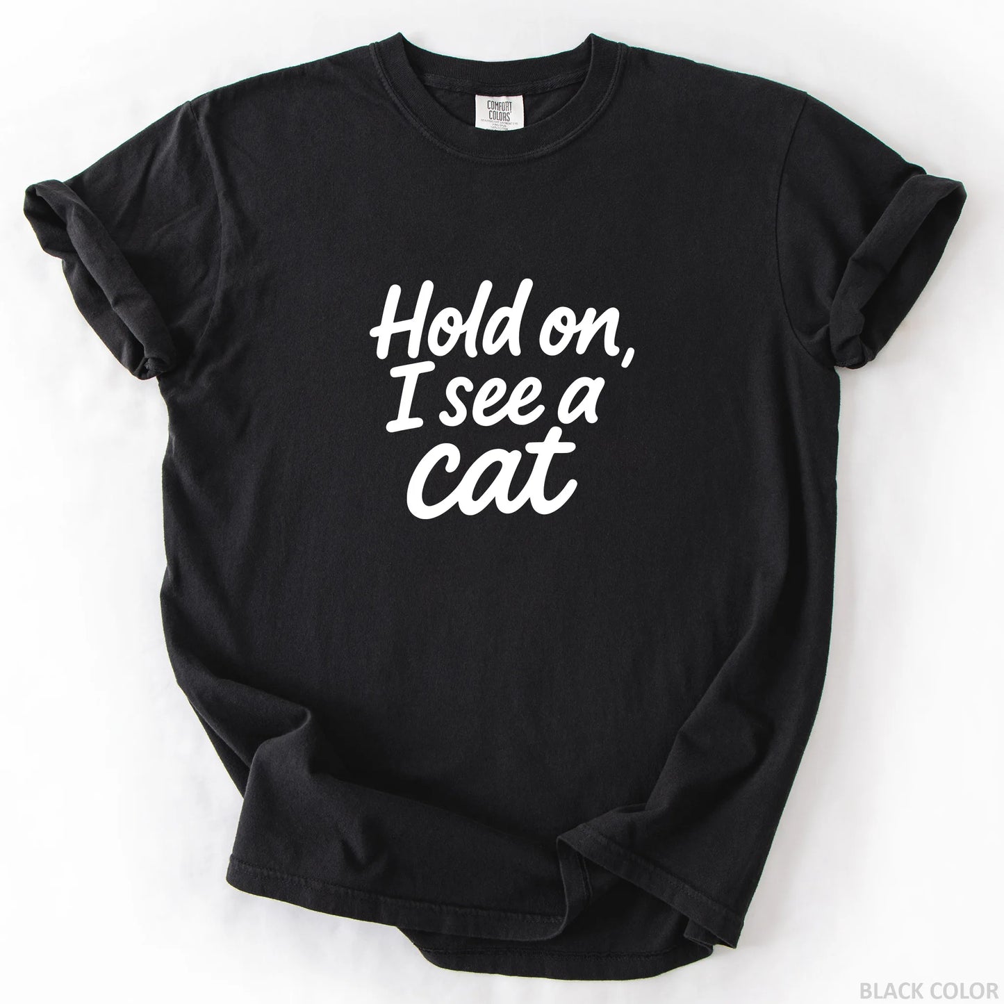 Hold On I See A Cat T-Shirt