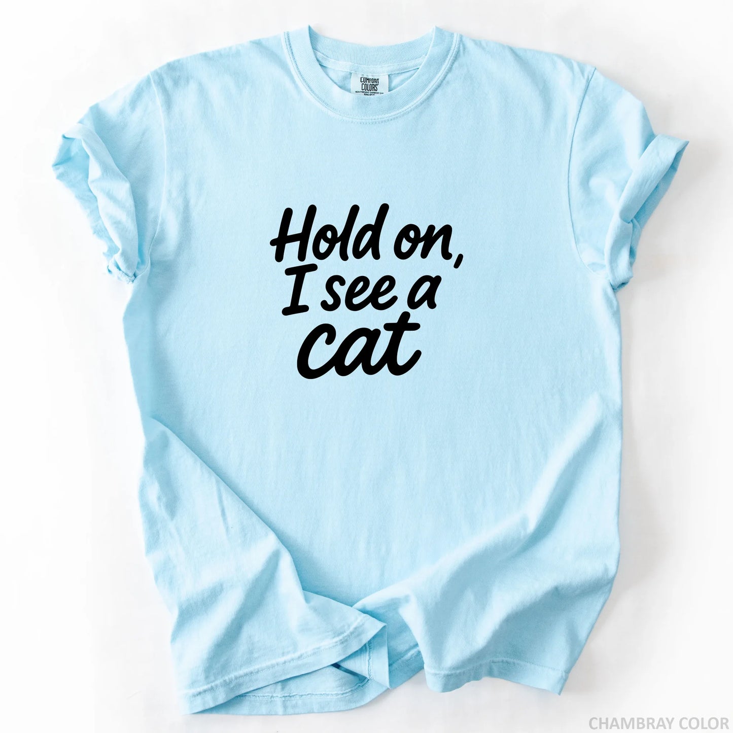 Hold On I See A Cat T-Shirt