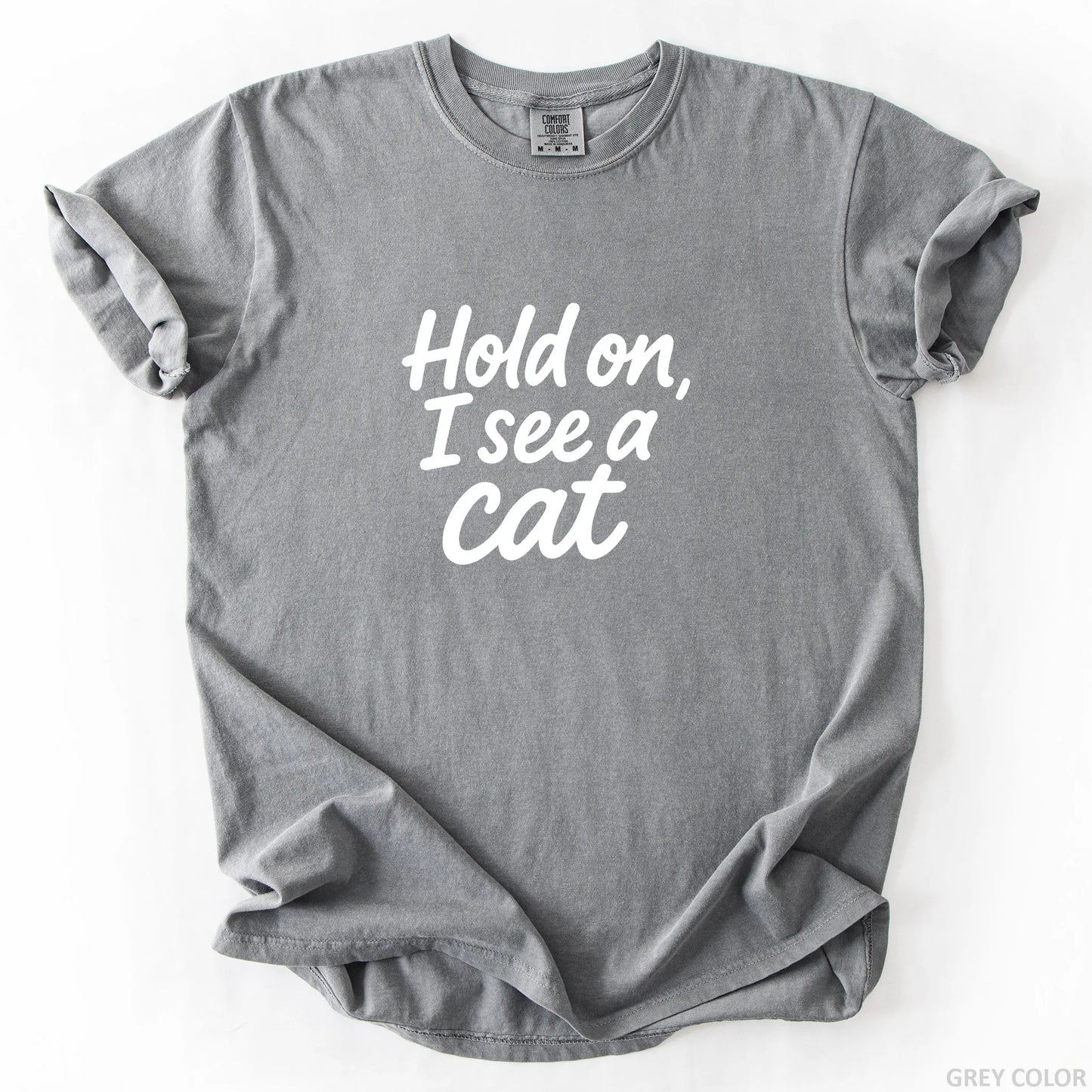 Hold On I See A Cat T-Shirt
