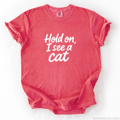 Hold On I See A Cat T-Shirt