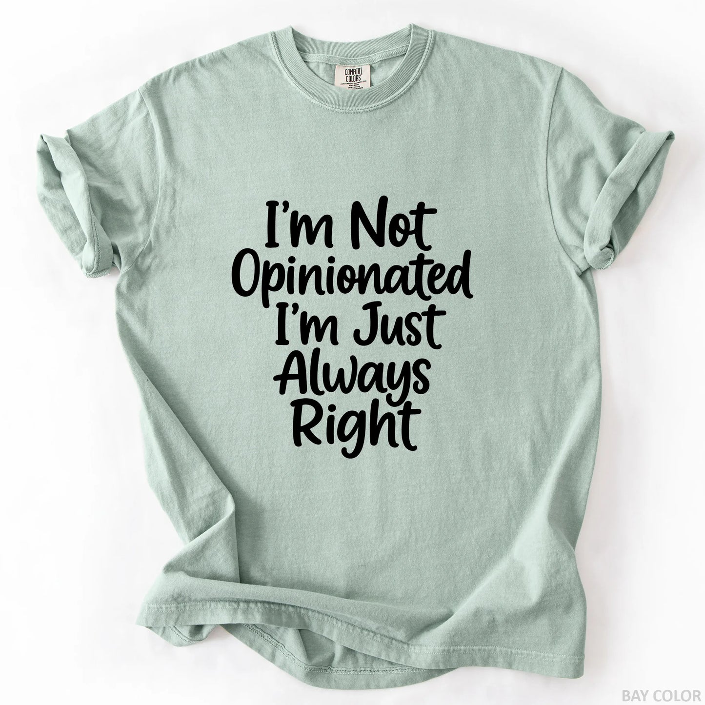 I'm Not Opinionated I'm Just Always Right T-Shirt