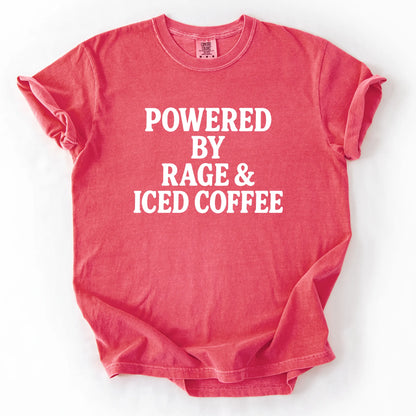 Powered By Rage & Iced Coffee T-Shirt