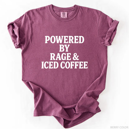 Powered By Rage & Iced Coffee T-Shirt