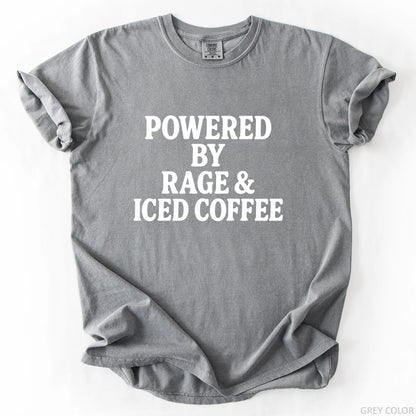 Powered By Rage & Iced Coffee T-Shirt