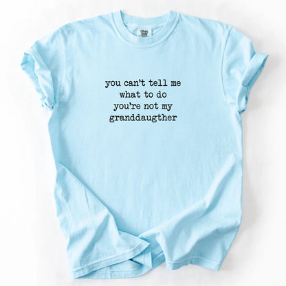 You Can't Tell Me What To Do You're Not My Granddaughter T-Shirt