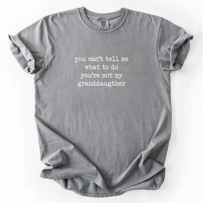 You Can't Tell Me What To Do You're Not My Granddaughter T-Shirt